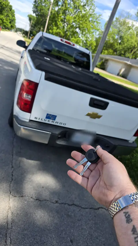New Chevrolet Silverado transponder key made for a pickup truck