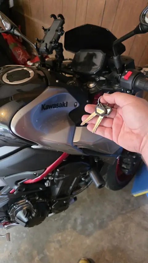 New keys made for a Kawasaki motorcycle