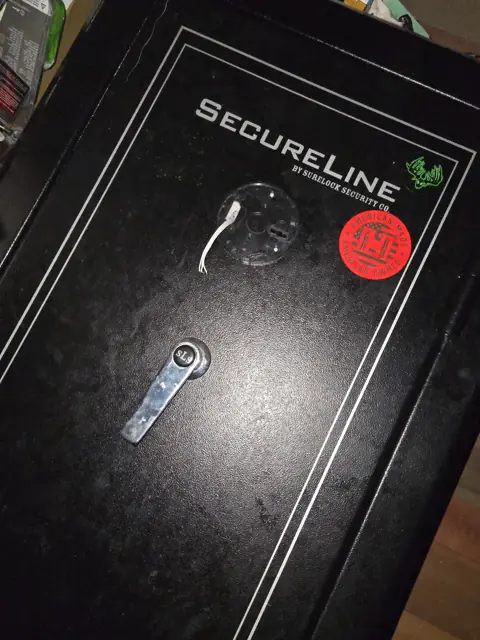 SecureLine gun safe during a safe lock service