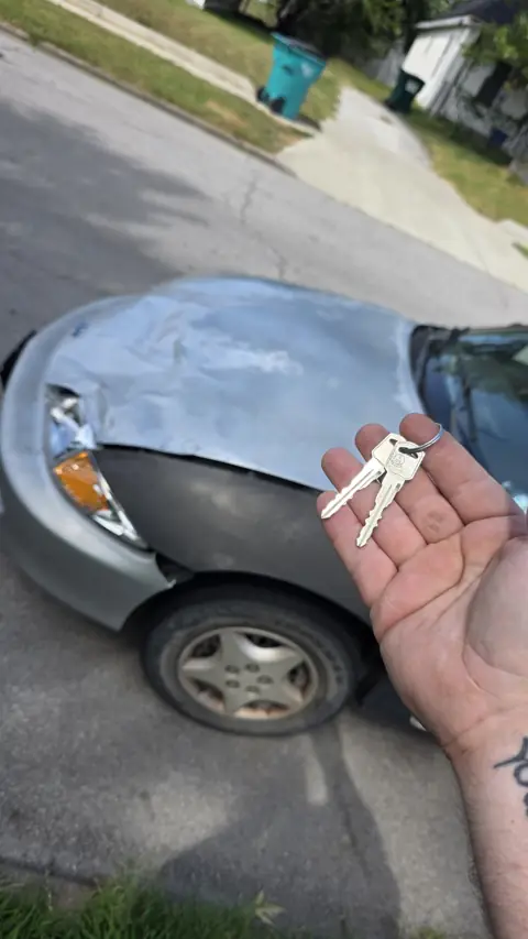 Two new keys made for a sedan after all keys were lost